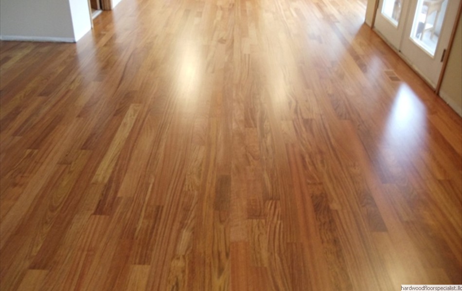 20  New floor Brazilian Cherry with Bona Traffic finish