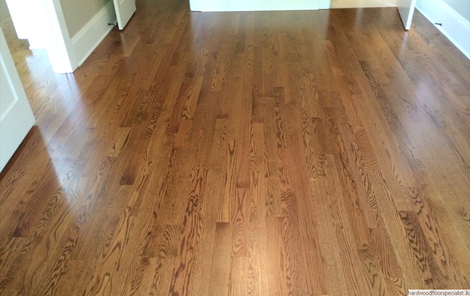 40 new floor Red Oak under stain with oil base