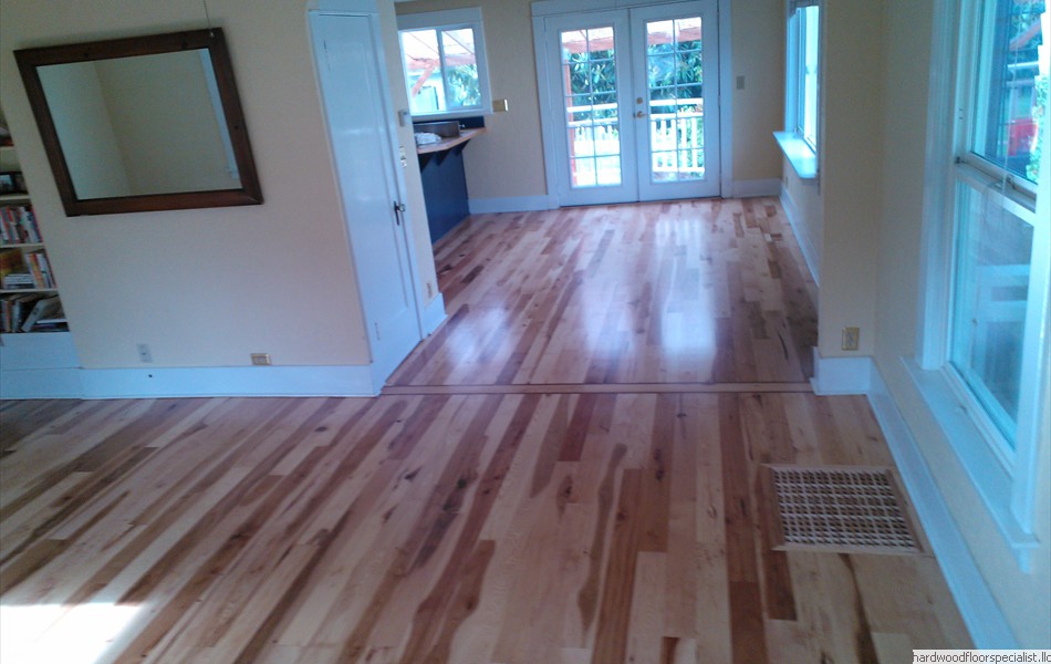 68 New floor #2 Hickory refinishing with 3 coats oil base